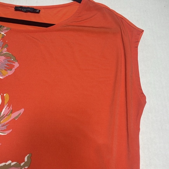 The Limited Orange Floral Blouse size L - Picture 4 of 8